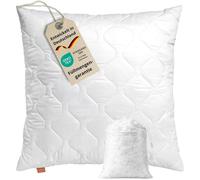 sleepling Komfort 100 Oreiller Oeko-Tex lavable à 60 degrés fabriqué en EU 65 x 65 cm blanc