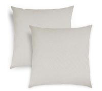 sleepling - Lot de 2 coussins de canapé, 40 x 40 cm, coussin décoratif, oreiller, beige