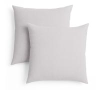 sleepling - Lot de 2 coussins de canapé, 40 x 40 cm, coussin décoratif, oreiller, gris rosé