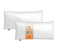 sleepling lot de 2 oreillers Basic 100 40 x 80 cm fibre climatique polyester microfibre réglables lavables 60 °C OEKO-TEX