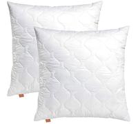 sleepling lot de 2 Oreillers en Microfibre 65 x 65 cm, blanc