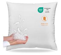 sleepling Oreiller 45x45 cm duvet et plumes enveloppe 100 % coton lavable 60 °C OEKO-TEX Fabriqué dans l’UE