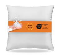 sleepling - Oreiller, 80 x 80 cm, oreiller de plumes, 100% duvet et plumes, lavable à 60 degrés, 100% coton, blanc