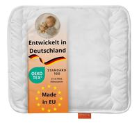 sleepling oreiller plat bébé & enfant 35x40 cm microfibre fibres climatiques ultra-moelleux lavable 60 °C OEKO-TEX fabriqué UE