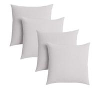 sleepling - Set de 4 coussins de canapé, 40 x 40 cm, coussin décoratif, oreiller, gris rosé