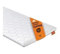 sleepling 194358 surmatelas en Mousse Confort | Ferme et Durable | Fabriqué en UE | Oekotex 100 | Housse Amovible et Lavable | 90 x 200 x 6 cm, Blanc