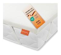 sleepling Surmatelas Simple 140 x 200 mousse confort 5 cm H3 jusqu’à env. 100 kg déhoussable OEKO-TEX fabriqué dans l’UE