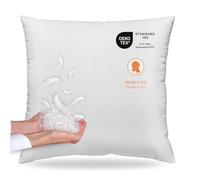 sleepling vers le bas oreiller avec Cover- en coton 80 x 80 cm blanc