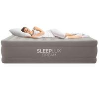 SLEEPLUX Dream Luxury Matelas gonflable Queen 45,7 cm avec double pompe AlwayzAir intégrée, matelas gonflable surélevé grandeur nature, lit gonflable avec dessus et côtés ultra doux