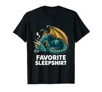 Sleepshirt Dragon endormi Favorite Fantasy Nap Design T-Shirt Graphique avec Valeur