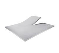 Sleeptime Drap Housse avec Entaille pour lit Double Articulé - Tete relevable Uniquement - Drap Housse Fendu - Protege Matelas pour Lit Articulé en Jersey Stretch 100% Coton - 160x220 Gris