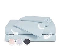 sleepwise Parure de Lit, Housse de Couette et Taie d'oreille pour Lit Double, Linge de Lit Adulte 2 Personnes en Coton Bio Non Toxique, Lavables en Machine, Respirantes, Hypoallergéniques, 200x200