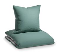 SleepWise Parure de lit Soft Wonder Microfibre Oeko-TEX® lavable 135x200 Gris vert/gris clair