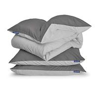 sleepwise Soft Wonder Ensemble de Housses de Couette 1 Personne en Microfibre Oeko-TEX®, Housses de Couette et d'oreiller Lavables en Machine, Respirantes, Antistatiques, Hypoallergéniques, 155x200