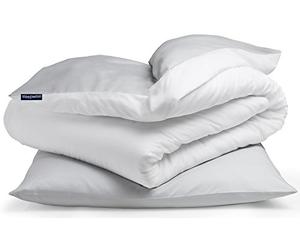 sleepwise Soft Wonder Ensemble de Housses de Couette 1 Personne en Microfibre Oeko-TEX®, Housses de Couette et d'oreiller Lavables en Machine, Respirantes, Antistatiques, Hypoallergéniques, 135x200