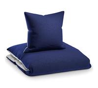 Sleepwise Soft Wonder housse de couette 140 x 200 microfibre Oeko-TEX®, parure de lit 140 x 200 adulte et taie d'oreiller Lavables en Machine, linge de lit et oreillers antistatiques hypoallergéniques