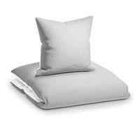 Sleepwise Soft Wonder housse de couette 140 x 200 microfibre Oeko-TEX®, parure de lit 140 x 200 adulte et taie d'oreiller Lavables en Machine, linge de lit et oreillers antistatiques hypoallergéniques