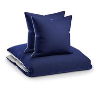 Sleepwise Soft Wonder housse de couette 200 x 200 microfibre Oeko-TEX®, parure de lit 200 x 200 adulte et taie d'oreiller Lavables en Machine, linge de lit et oreillers antistatiques hypoallergéniques