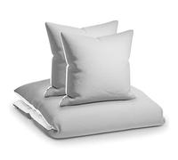 Sleepwise Soft Wonder housse de couette 240 x 220 microfibre Oeko-TEX®, parure de lit 240 x 220 adulte et taie d'oreiller Lavables en Machine, linge de lit et oreillers antistatiques hypoallergéniques