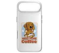 Sleepy Dog Need More Coffee Funny Caffeine Lover Coque pour iPhone Air