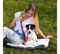 Sleepy Fox® Premium Lit de Voyage pour Chien - Tapis de Restaurant Portable, plié et transporté par des Courroies d'épaule Confortables - Beau et Pratique