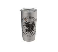 Sleepy Hollow NY Headless Horseman Since 1790 Noir Gobelet isotherme en acier inoxydable double paroi