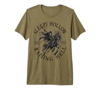 Sleepy Hollow NY Headless Horseman Since 1790 Noir T-Shirt Haut de Gamme