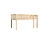 SLEEPY - Lit Mi-Haut en Pin Massif Naturel 90x200cm - Altobuy Marron