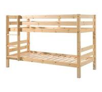 SLEEPY - Lit Superposé H140 en Pin Naturel 90x200cm - Altobuy Marron G