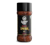Sleepy Owl 100 g de café Java Xpresso intense | Café instantané à mélange fort | Fait 50 tasses | Torréfié foncé à la perfection | Saveur intense, audacieuse et forte | À consommer avec du lait ou du