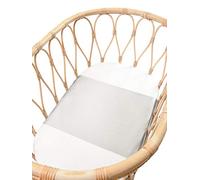 SLEEPY SILK - Housse en soie de mûrier 25 Momme pour bassinets | Fini les taches chauves ou la perte de cheveux des nouveau-nés | Hypoallergénique et parfait pour les peaux sensibles | Gris colombe