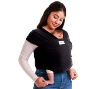 Sleepy Wrap Écharpe de Portage Bebe, Extensible 3-16 kg, Noir