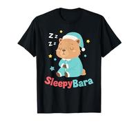 SleepyBara Pyjama Capybara Mignon Kawaii Capy Nap Lover T-Shirt