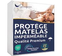 SLEEPZEN Protege Matelas 70x190 Impermeable, Respirant, Silencieux, Hypoallergénique, Coton, Alese 70x190 Qualité Supérieure Certifié Oeko-Tex®, Forme Drap Housse