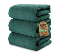 SLEEPZEN - Serviette Invité 30x50 cm - Lot de 3 - Coton Bio Certifié GOTS 500gr/m2 - Petite Serviette Main Salle de Bain Fabriquée en UE - Serviette 30x50 Absorbant et Doux - Teal
