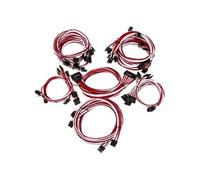 Super flower sleeve cable kit pro - weis/rot G