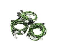 Super Flower Compatible Sleeve Cable Kit - Schwarz/grün