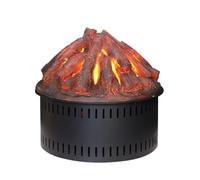 SLEEVE Cheminée à Vapeur d'eau Décoration de cheminée atomisée 3D, cheminée électronique Ronde rétro intégrée, Ornements de Charbon de Bois simulés, Flamme simulée Cheminées Atomisées 3D