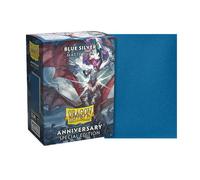 Sleeve Dragon Shield Cobalt & Silver X 100