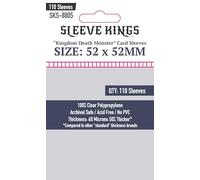 Sleeve Kings Kingdom Death Monster Card Sleves Lot de 110 cartes Motif monstre de la mort 52 x 52 mm 60 microns