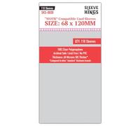 Sleeve Kings SKS-8830 Lot de 110 emballages pour cartes, 68 x 120 mm, extra transparents, 60 microns, sans acide ni PVC, compatibles avec War of The Rings