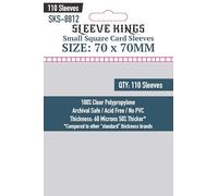 Sleeve Kings - Small Square Card Sleeves 70mm X 70mm - Pack of 110