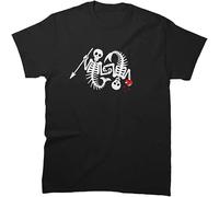 Sleeve Means Tee Death Unisex Ofmd Graphic S2 Birthday Skeleton Mermaids Logo T-Shirt(Large)