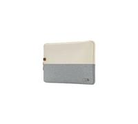 WE Housse Sleeve PC 15,6'' Bicolore Beige/Gris Protection anti-choc, Attache antivol, 40 x 28 x 2 cm