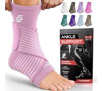 Sleeve Stars Chevillère de Maintien Sport - Noir, Chevillère Entorse I Attelle Cheville Entorse I Tendinite Tendon d’Achille I Chevillière Ligamentaire, Strapping, Compression pour Homme et Femme