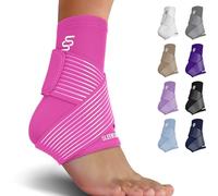 Sleeve Stars Chevillère de Maintien Sport - Noir, Chevillère Entorse I Attelle Cheville Entorse I Tendinite Tendon d’Achille I Chevillière Ligamentaire, Strapping, Compression pour Homme et Femme