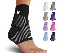 Sleeve Stars Chevillère pour entorse de cheville - Soulagement de la fasciite plantaire pour homme et femme - Manchon de compression avec sangle - Attelle de tendinite d'Achille