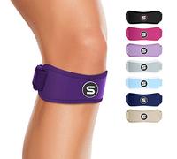 Sleeve Stars Genouillère Rotulienne - Soutien Infra-Patellaire pour le Tendon Rotulien, Arthrite, Tendinite et Douleur, Genouillère pour Hommes, Femmes, Enfants et Adolescents, 3 Longueurs (Pourpre)