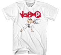 Sleeve Street Fighter RYU Hadouken Men's T Shirt Fireball Combo Code Karate Capcom Game Graphic Manches Courtes(3X-Large)