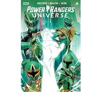 Sleeved comic includes Rated Comics acrylic backer with Power Rangers Universe #6 Cover A by Dan Mora